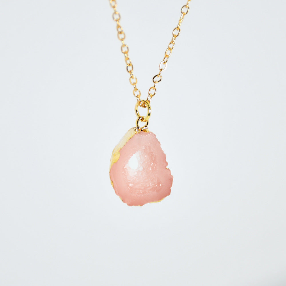 Druzy Crystal Aura Necklace