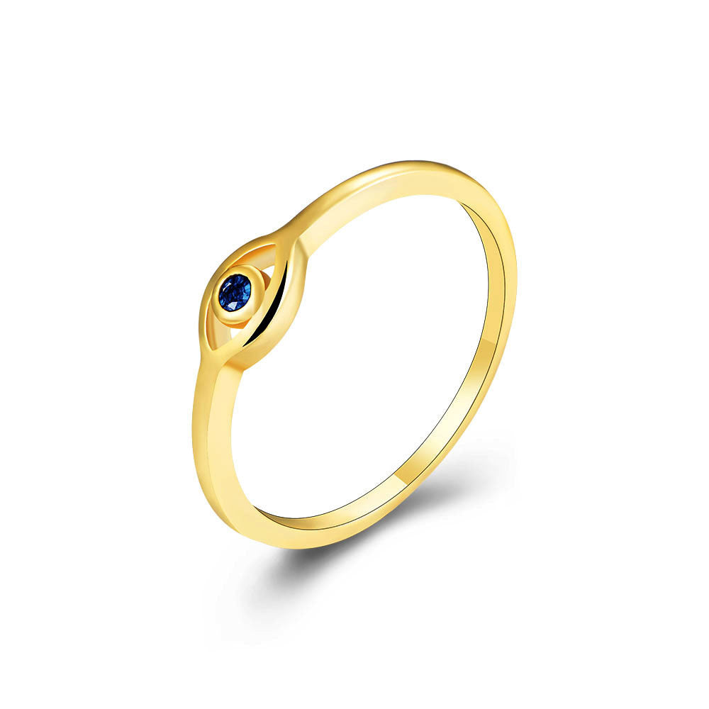 Minimalist Evil Eye Ring