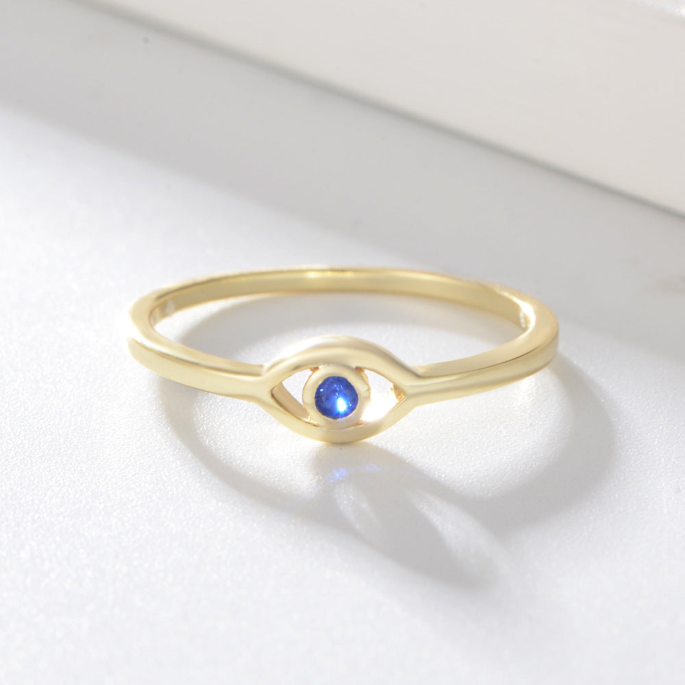 Minimalist Evil Eye Ring