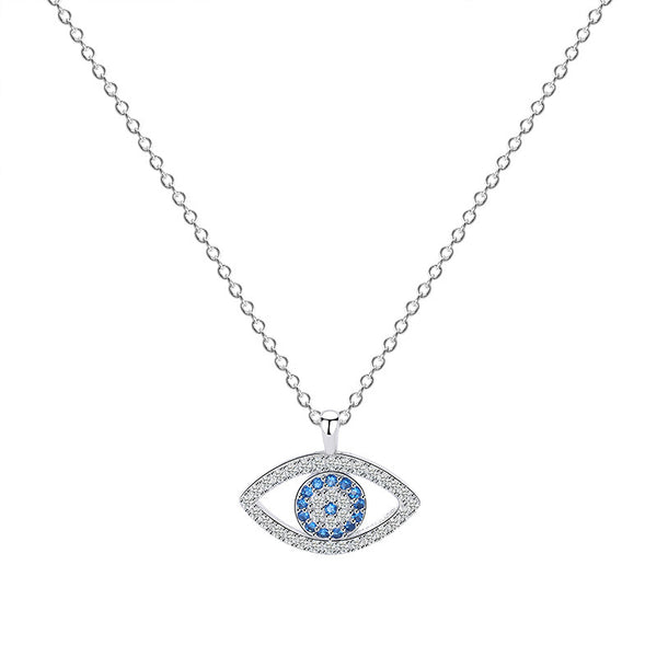 Protective Evil Eye Necklace – Crystal Eye Pendant