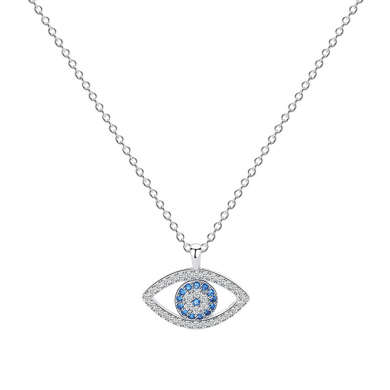 Protective Evil Eye Necklace – Crystal Eye Pendant