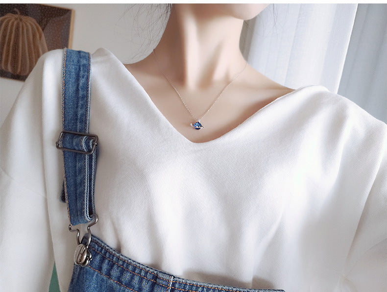 925 Sterling Silver Aviation Series Astronaut Spaceship Planet