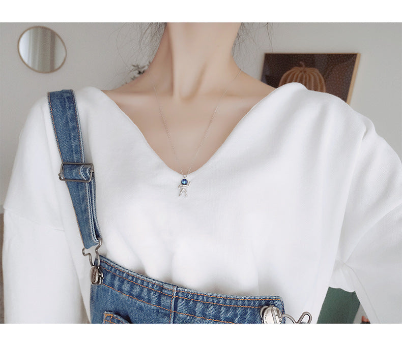 925 Sterling Silver Aviation Series Astronaut Spaceship Planet