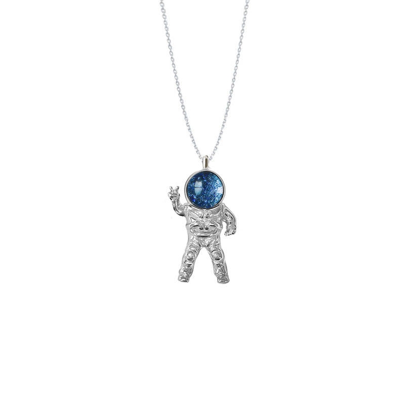 925 Sterling Silver Aviation Series Astronaut Spaceship Planet