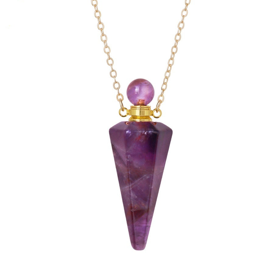 Crystal Essential Oil Diffuser Necklace