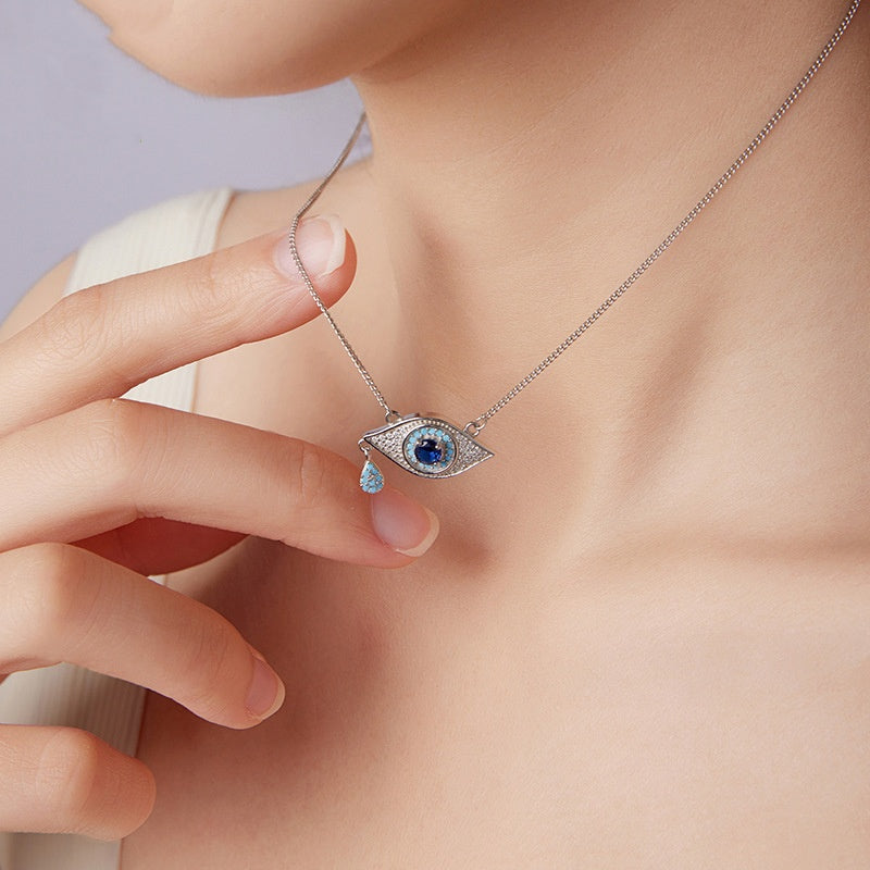 Evil Eye Sterling Silver Necklace