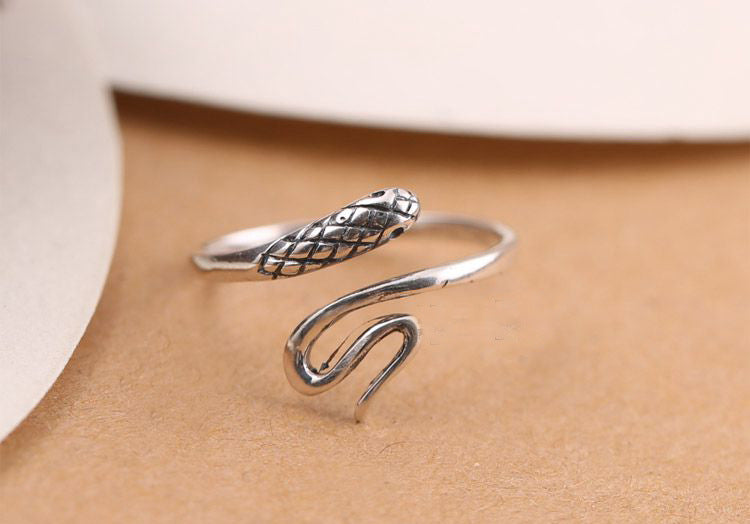 925 Sterling Silver Small Snake Rings