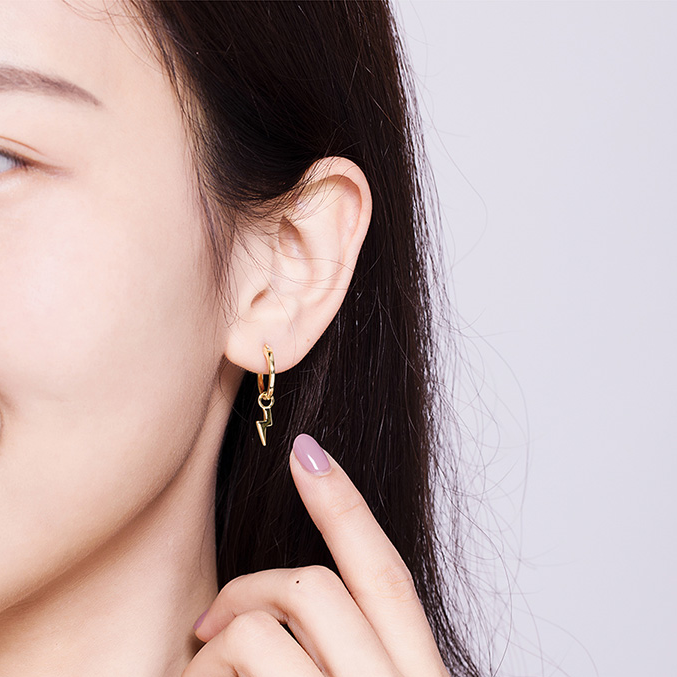 Electric Spark Lightning Earrings