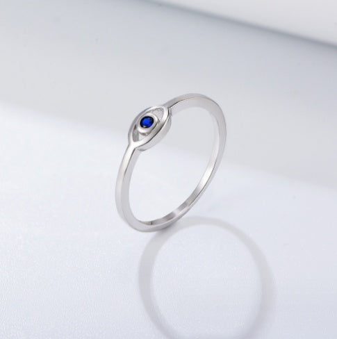 Minimalist Evil Eye Ring