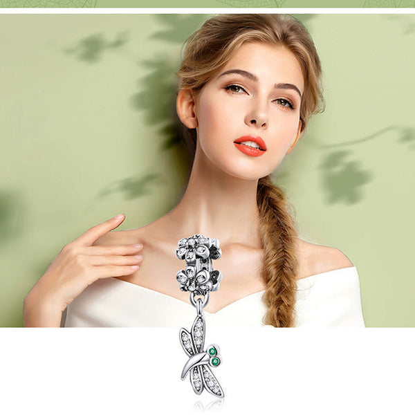 925 Sterling Silver Nature-Inspired Charm Beads for Bracelet | Compatible with Pandora-Style Bracelets