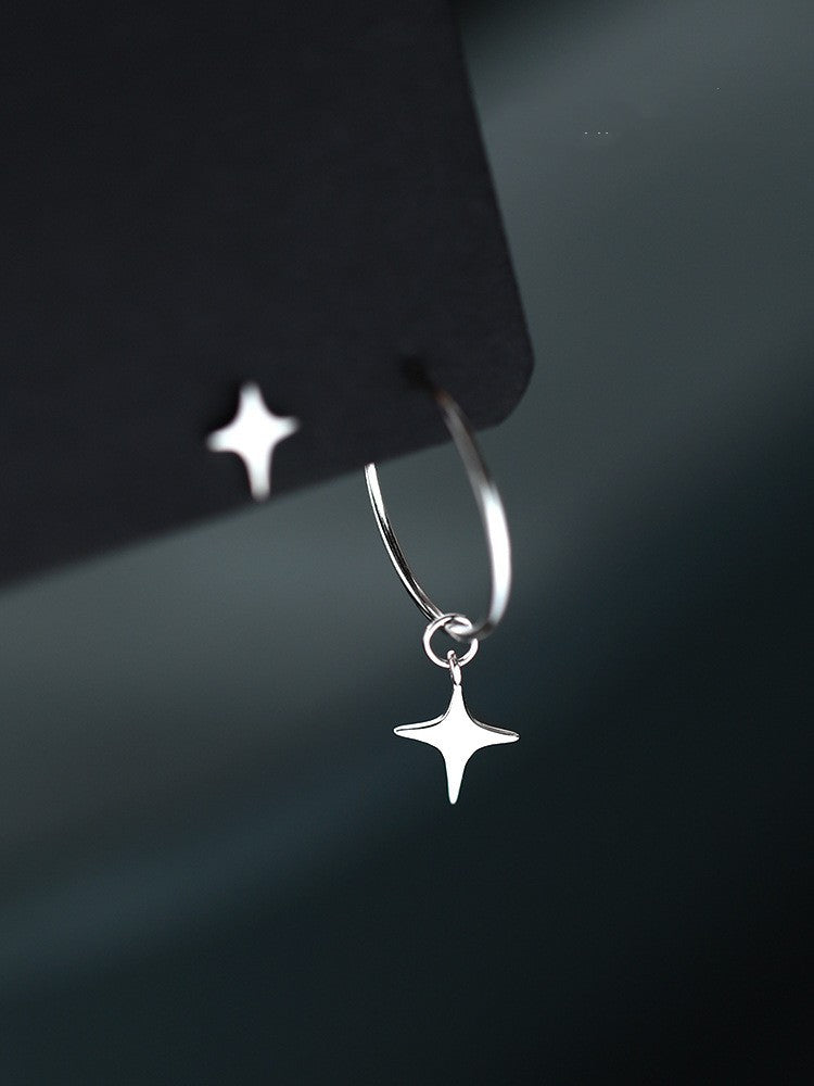Celestial Star Hoop Earring with stud