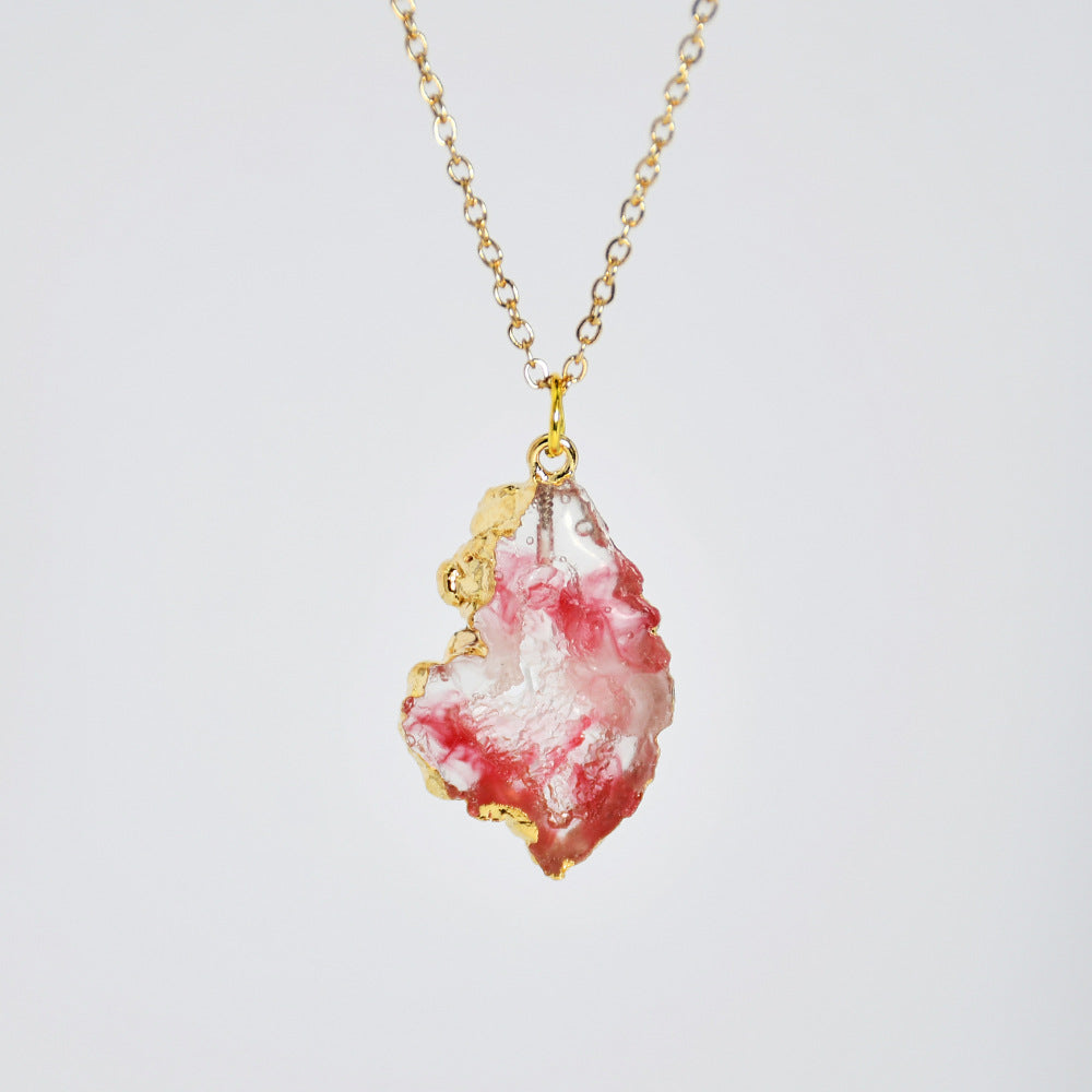 Druzy Crystal Aura Necklace