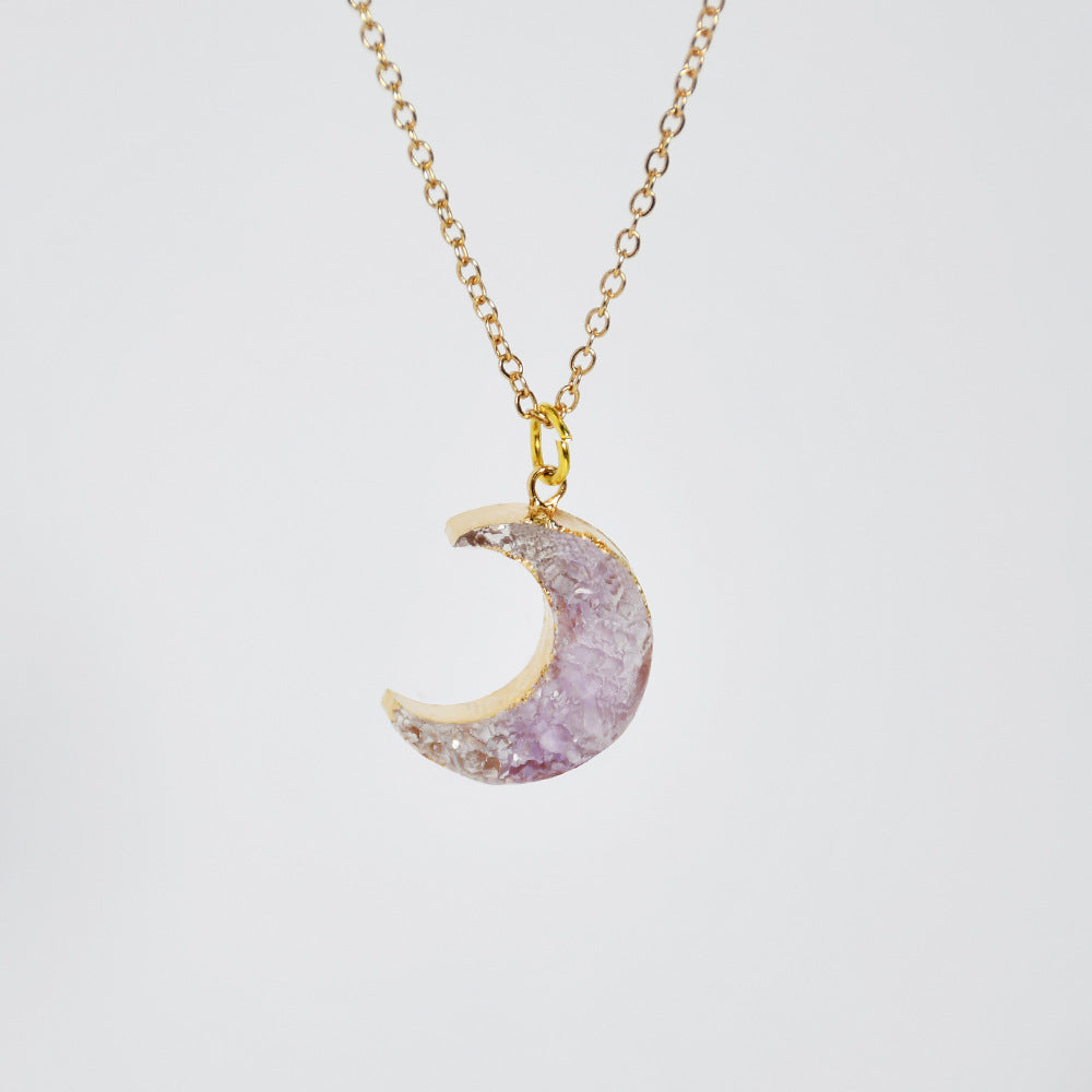 Druzy Crystal Aura Necklace