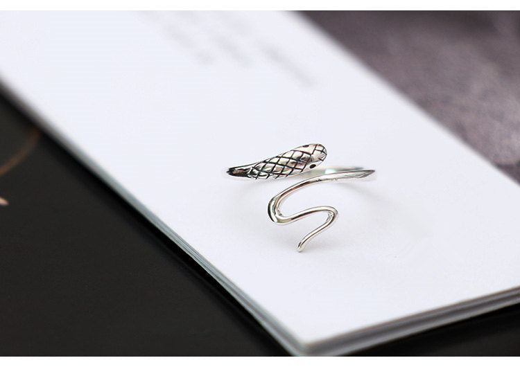 925 Sterling Silver Small Snake Rings