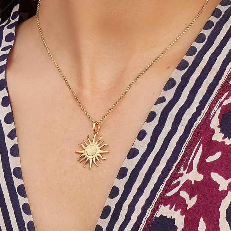 Sunburst Pendant Necklace