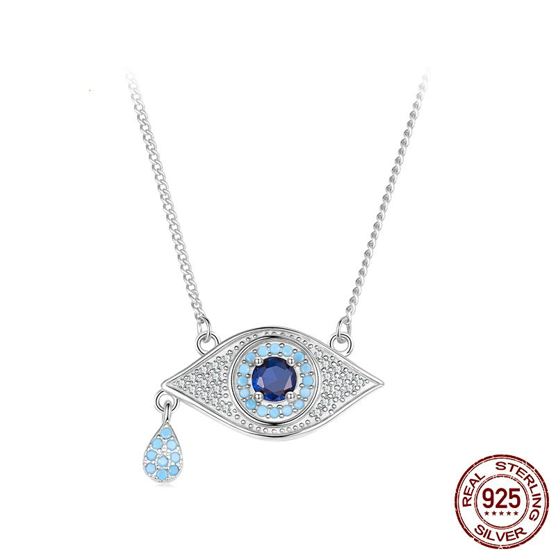 Evil Eye Sterling Silver Necklace