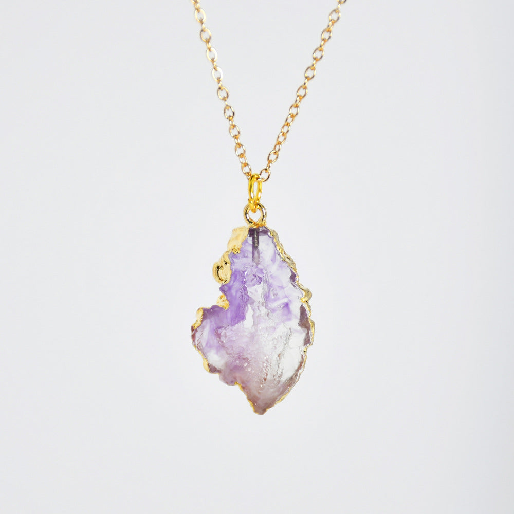 Druzy Crystal Aura Necklace