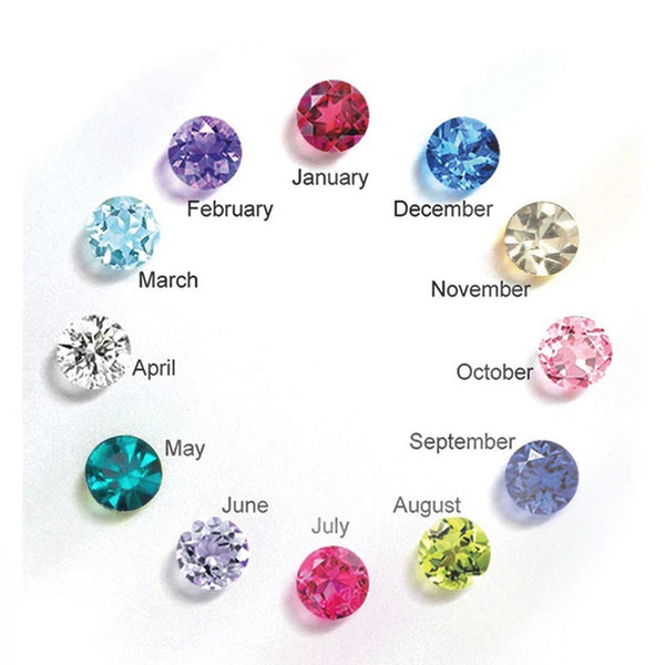 Guardian Angel Wing Necklace with Birthstone Charm