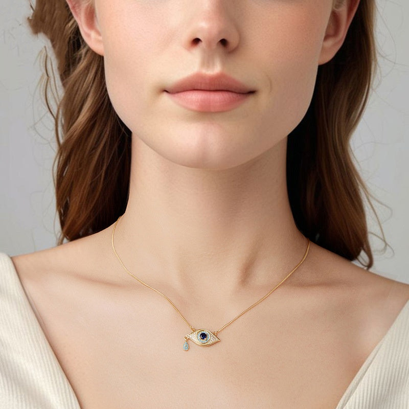 Evil Eye Sterling Silver Necklace