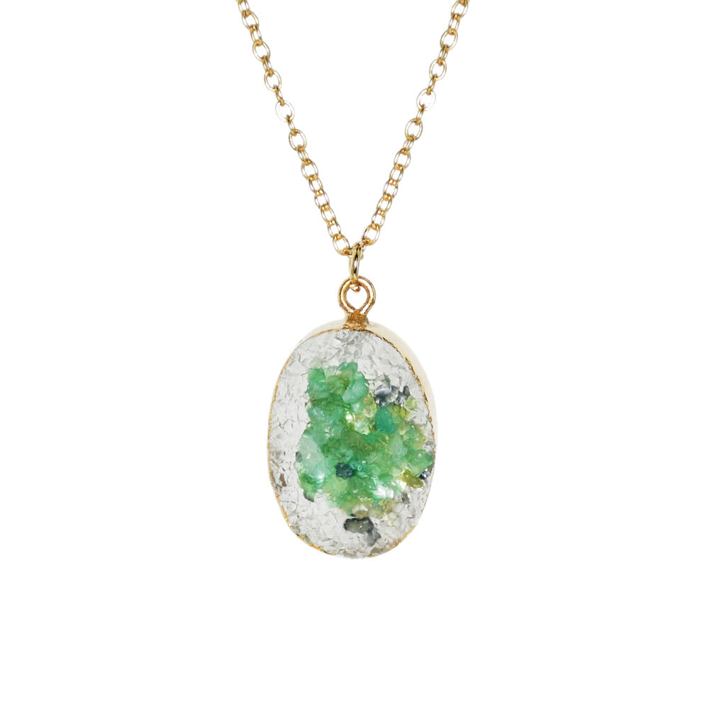 Druzy Crystal Aura Necklace
